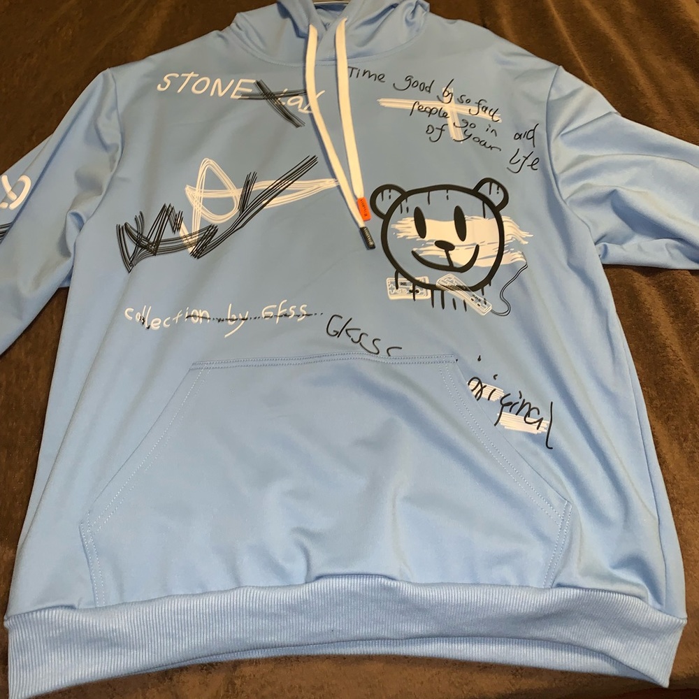 Mens Long Sleeve Hoodie L